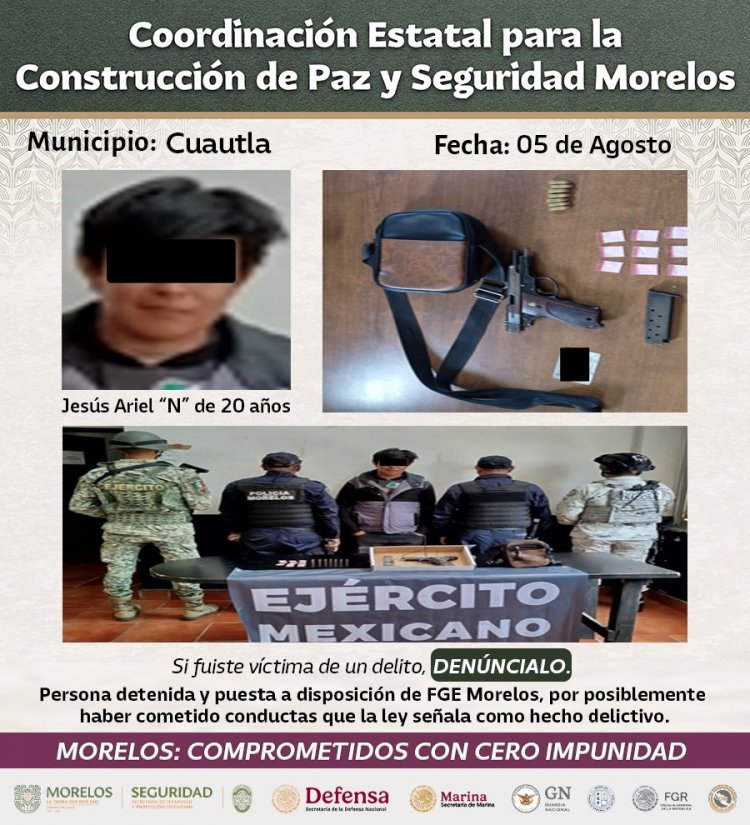 Se ha logrado capturar a integrantes de  grupos criminales de diversas regiones