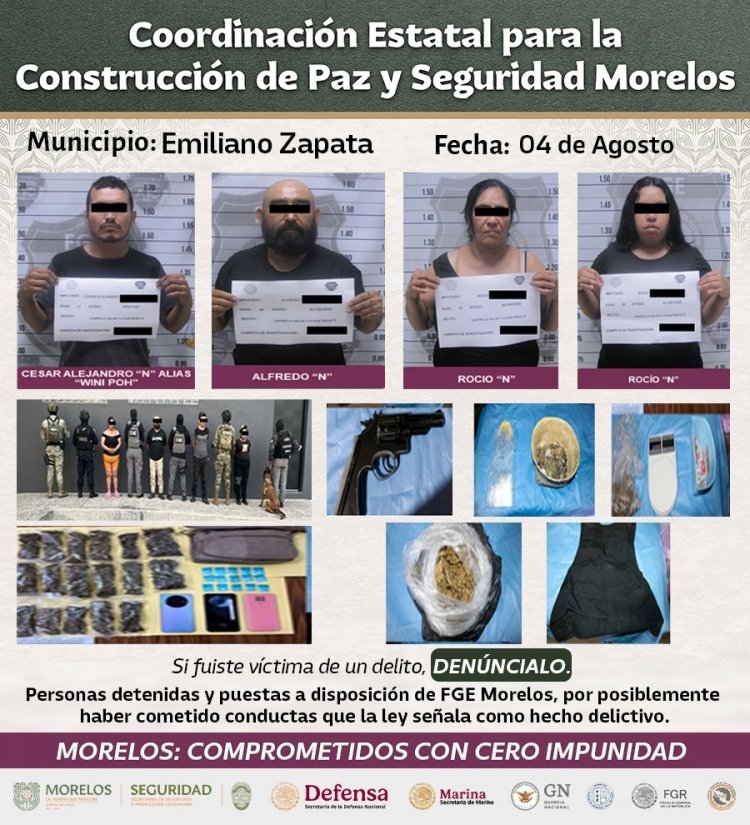 Se ha logrado capturar a integrantes de  grupos criminales de diversas regiones