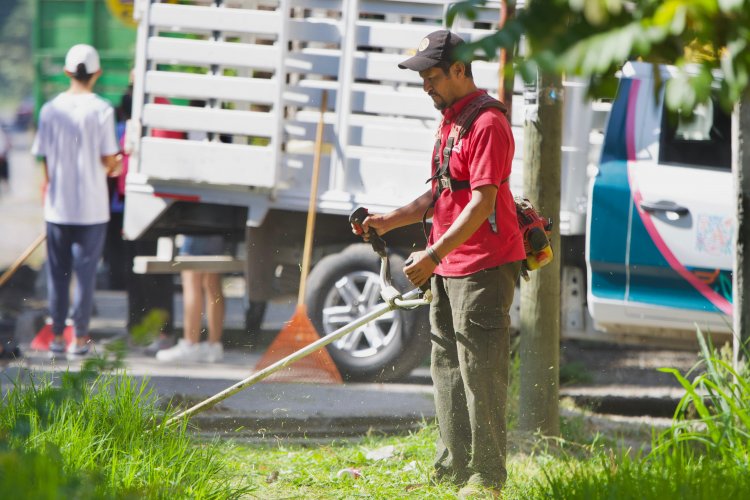 Trabaja Jiutepec por espacios  públicos más limpios y dignos