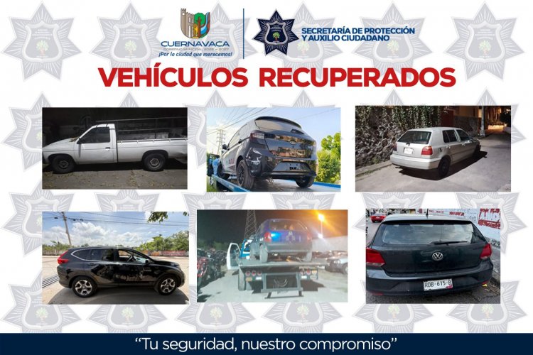 Logró atrapar Seprac a 84 y  recuperó vehículos robados