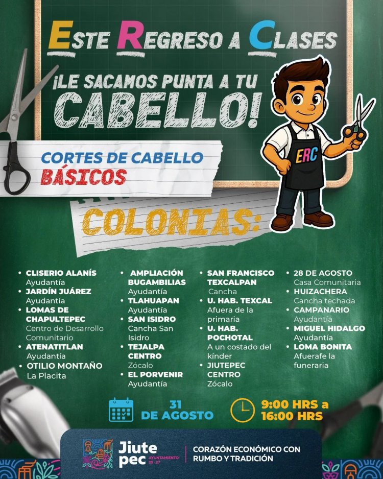 Jiutepec brinda regreso a clases con mucho estilo