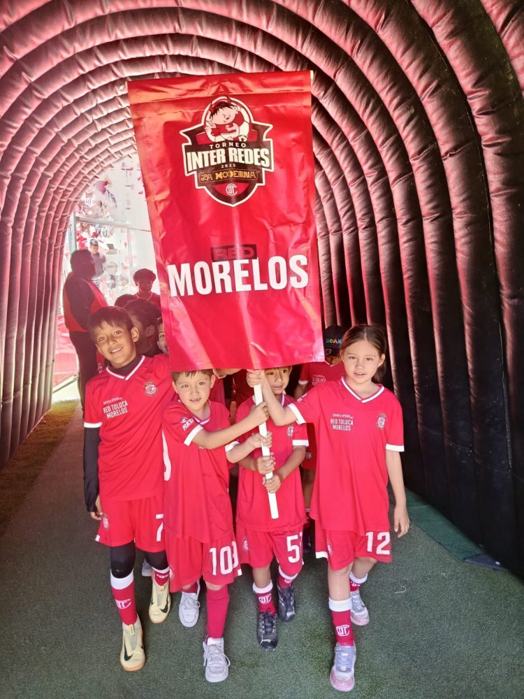 Academia filial Red Diablos Morelos destaca  en el torneo Inter Redes del Club Toluca F.C.