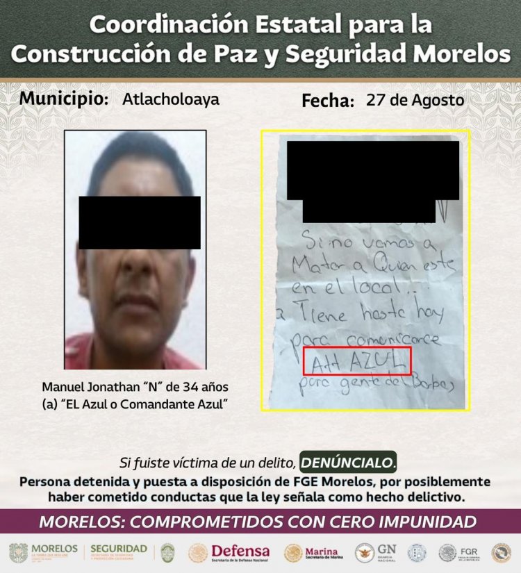 Golpes al. crimen en Cuautla; capturas y arcos de seguridad