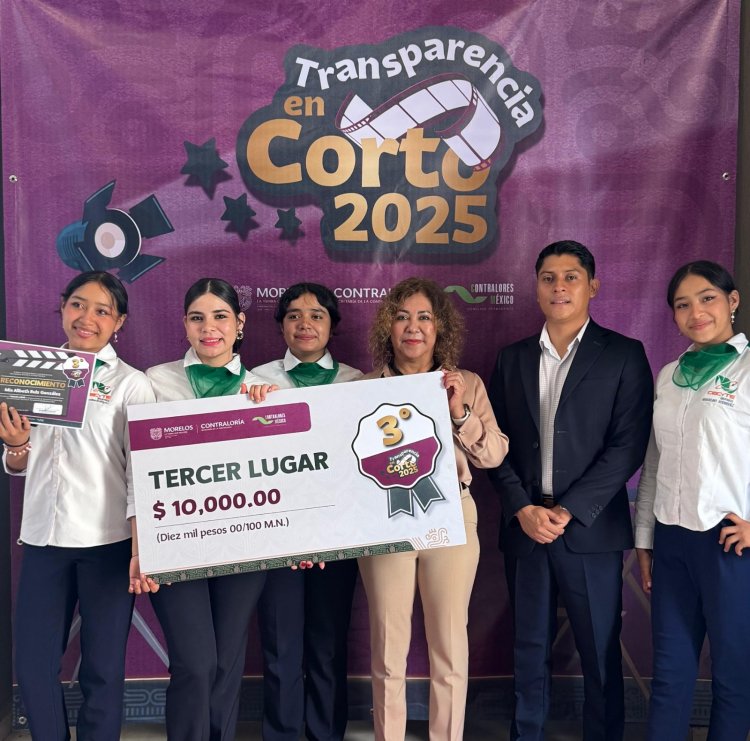 Reconocimientos en concurso  "Transparencia en Corto - 2025"