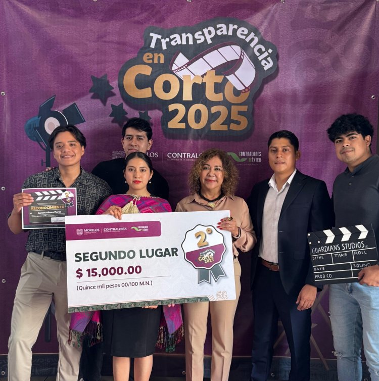 Reconocimientos en concurso  "Transparencia en Corto - 2025"