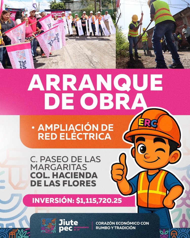 Arrancaron trabajos para 4  obras públicas en Jiutepec