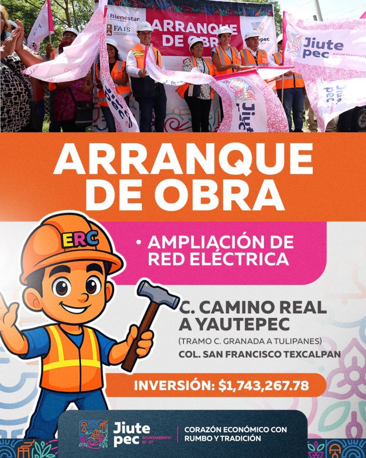 Arrancaron trabajos para 4  obras públicas en Jiutepec