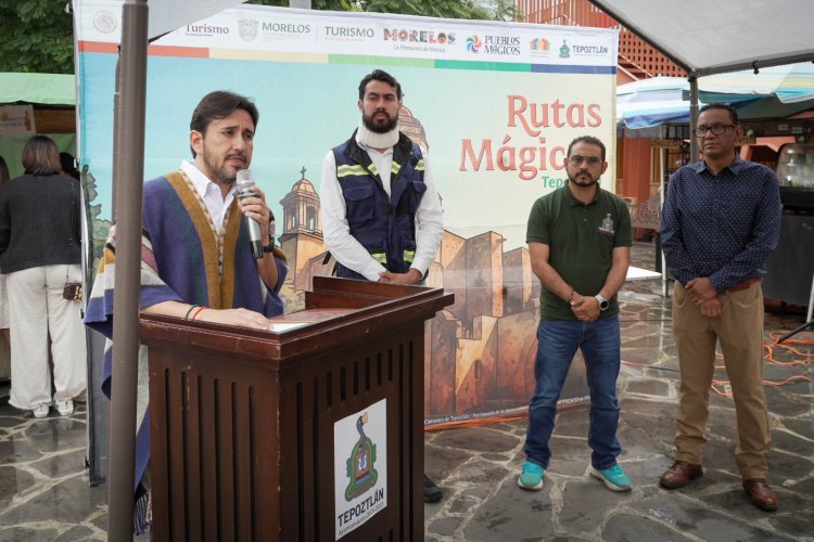 Arrancó en Tepoztlán el programa Rutas  Mágicas de Color, por el embellecimiento