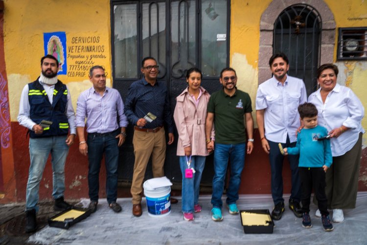 Arrancó en Tepoztlán el programa Rutas  Mágicas de Color, por el embellecimiento