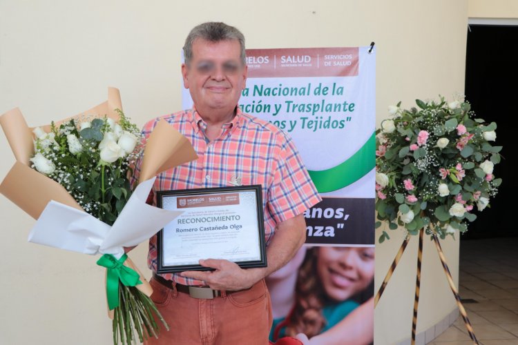 Reconocen a familias donadoras  de órganos y tejidos en Morelos