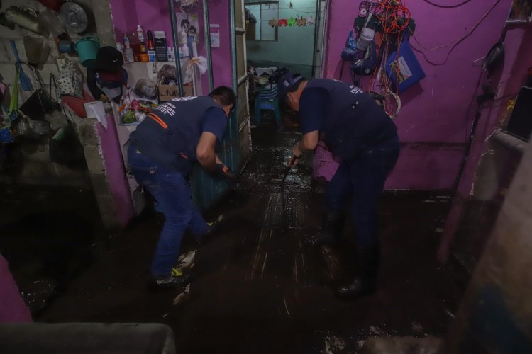 Desbordamiento en Ixtlilco el Chico, en  Tepalcingo, generó grave daño a casas