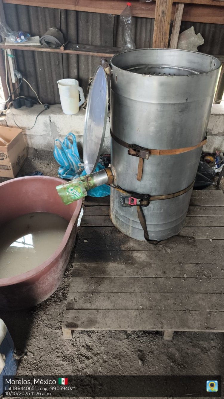 Meganarcolaboratorio en Yautepec, desmantelado