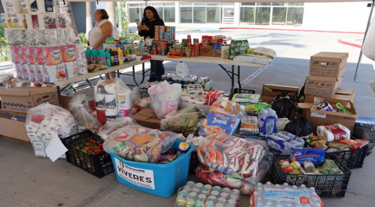 Ya se reciben víveres y artículos de  higiene para damnificados del país