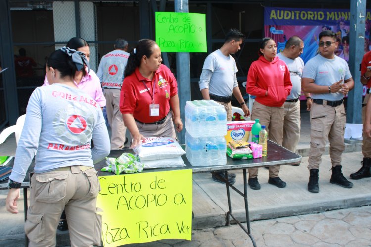 Jojutla instala centro de acopio de apoyo a damnificados de Veracruz