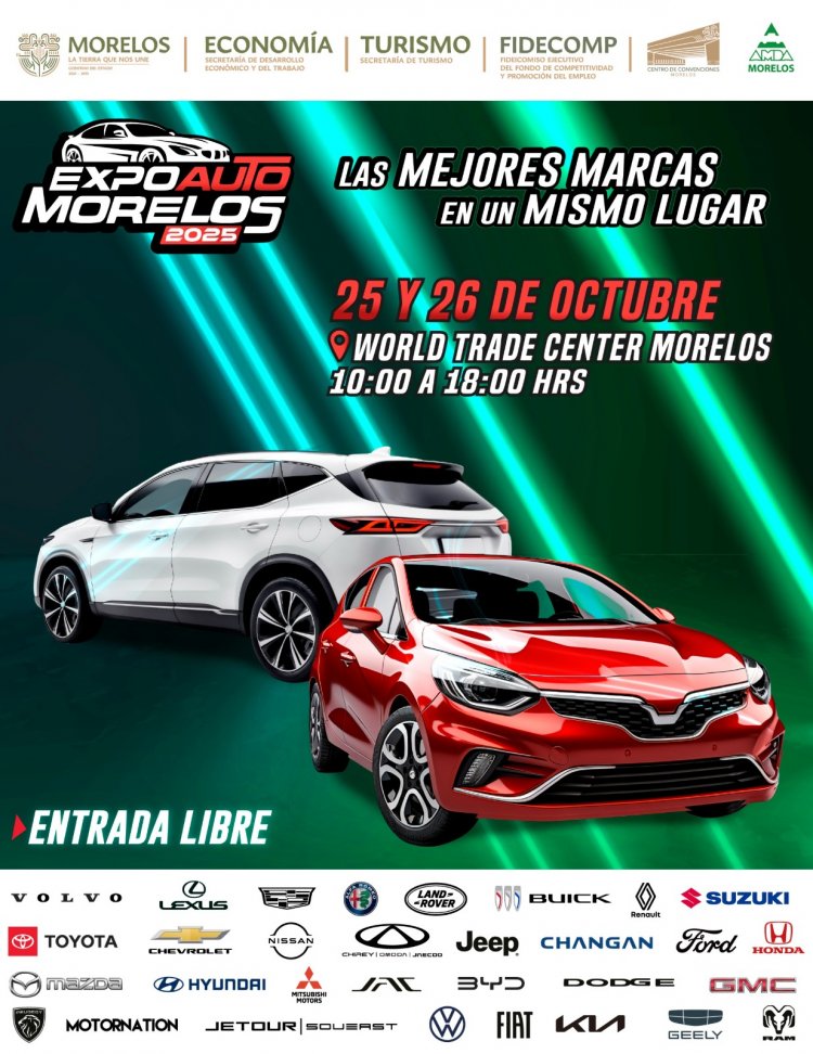 El 25 y 26 de octubre, la Expo Auto Morelos