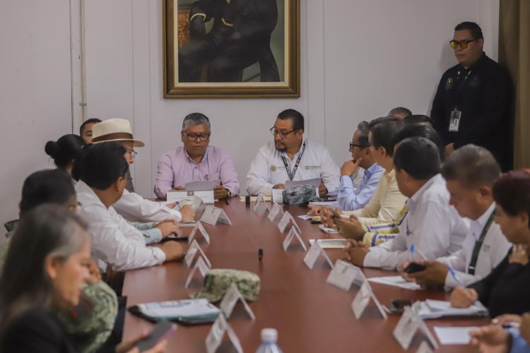 Plan de trabajo del estado y los  municipios golpeados por lluvia