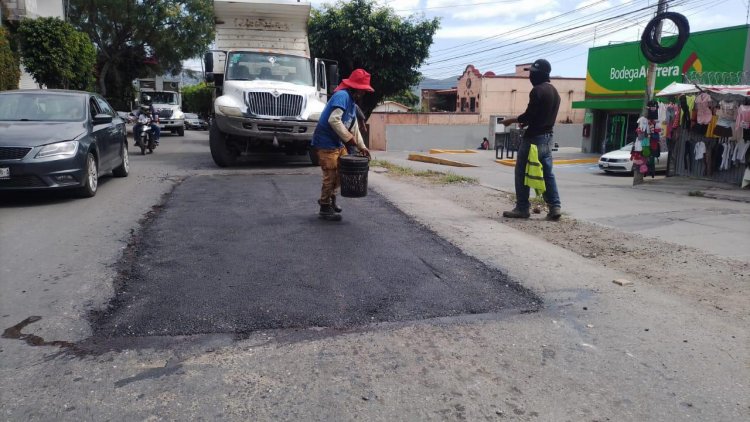 Programa "Jiutepec sin baches" no se detiene