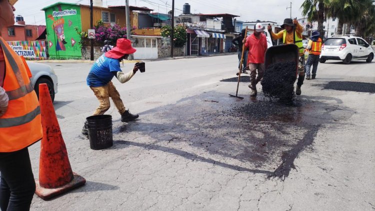 Programa "Jiutepec sin baches" no se detiene