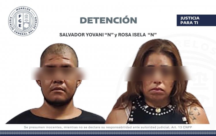 Salvador y Rosa, sorprendidos  cuando intercambiaban droga