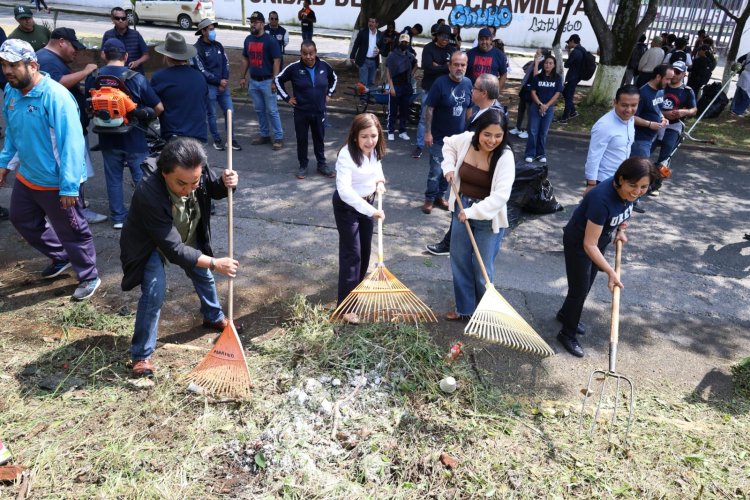 Limpiaron el acceso  a Ciudad Universitaria