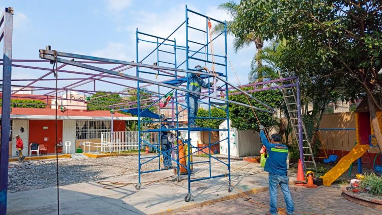 Jiutepec avanza  con obra pública