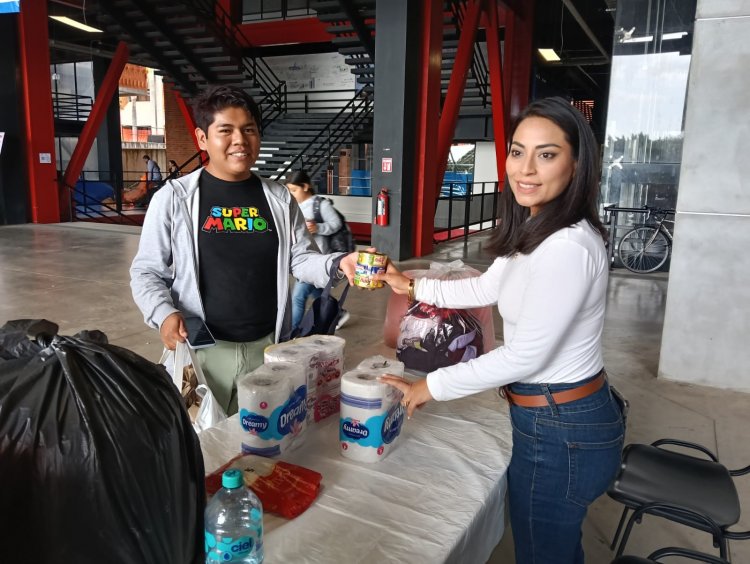 UAEM se sumó a colecta  de apoyo a damnificados