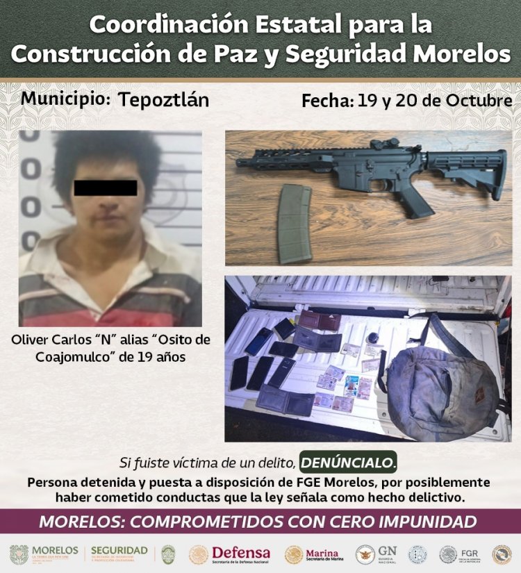 27 generadores de violencia, detenidos  e importantes golpes recientes al narco