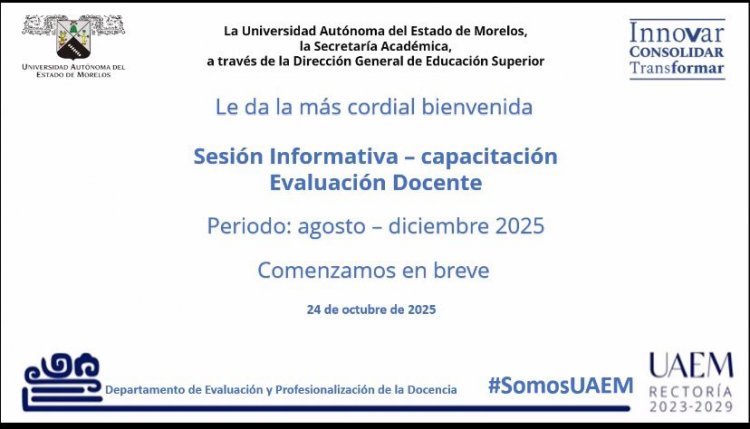 Prepara UAEM proceso  de evaluación docente
