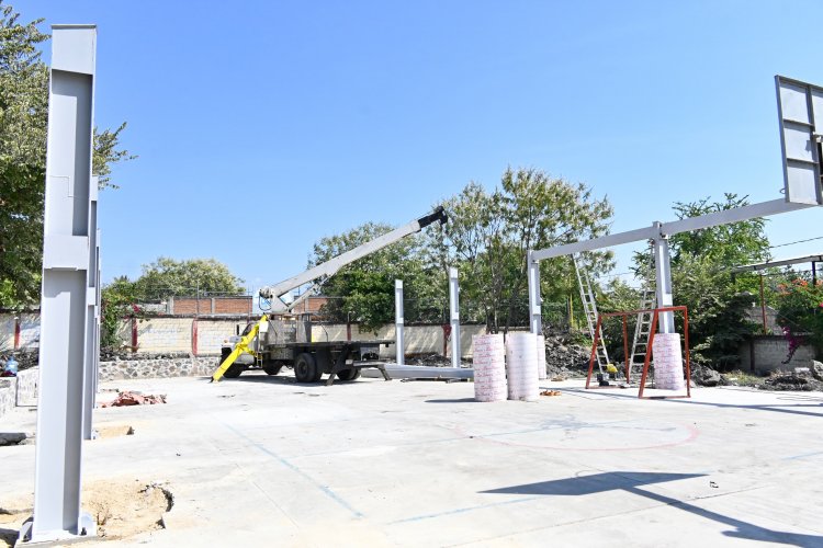 Infraestructura educativa  en Yautepec se transforma