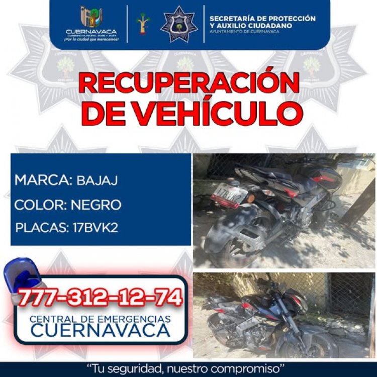 La Seprac logró recuperar tres vehículos con reporte de hurto