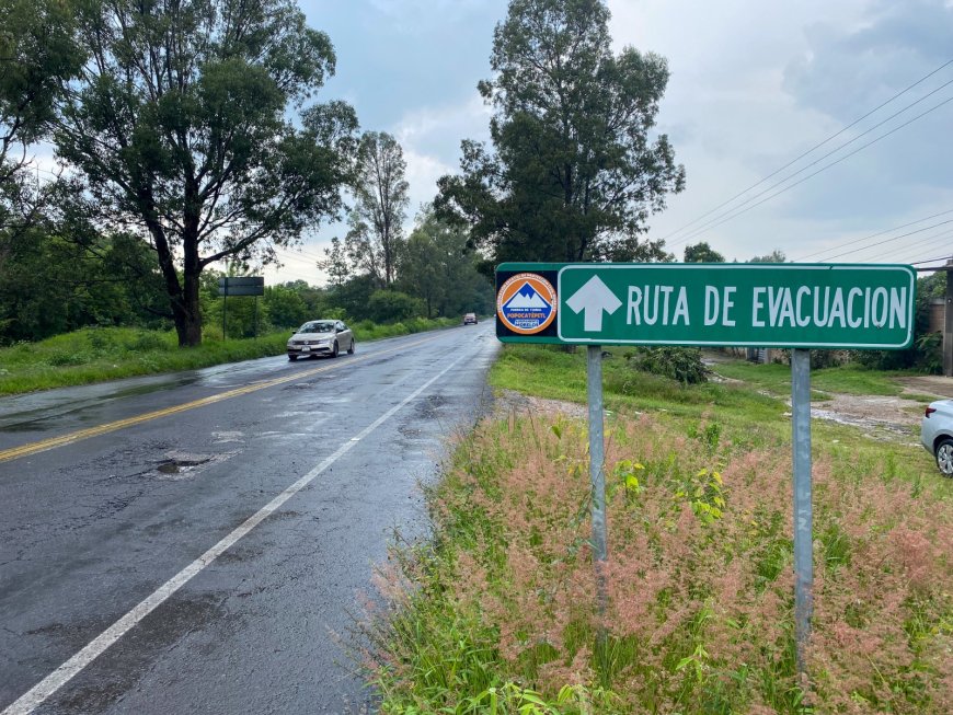 Vienen trabajos para las rutas  de evacuación del Popocatépetl