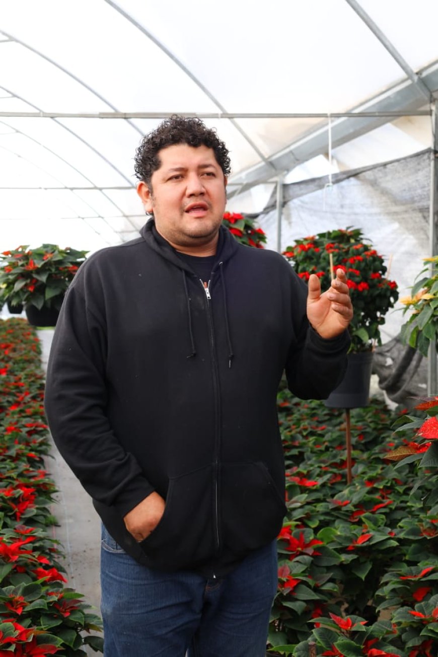 Estudiantes de la FCA inician venta de flor de nochebuena