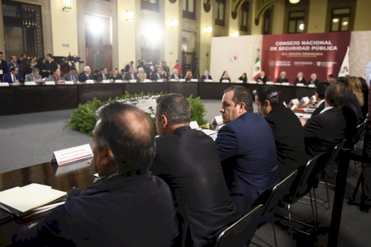 Participa Cuauhtémoc Blanco en reunión de seguridad con AMLO