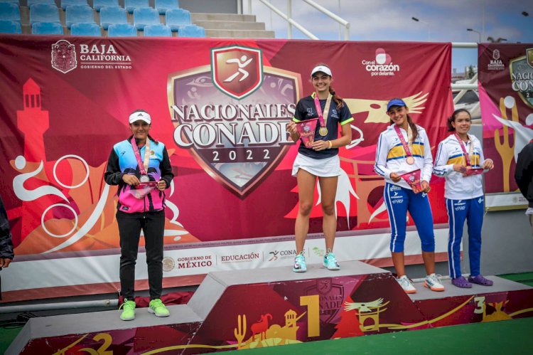 Conquistan tenistas morelenses medallas de oro en Juegos Nacionales Conade 2022